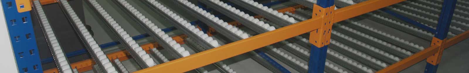 Roller warehouse shelving 
