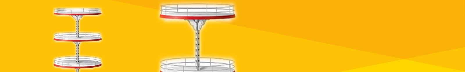 Round store shelves