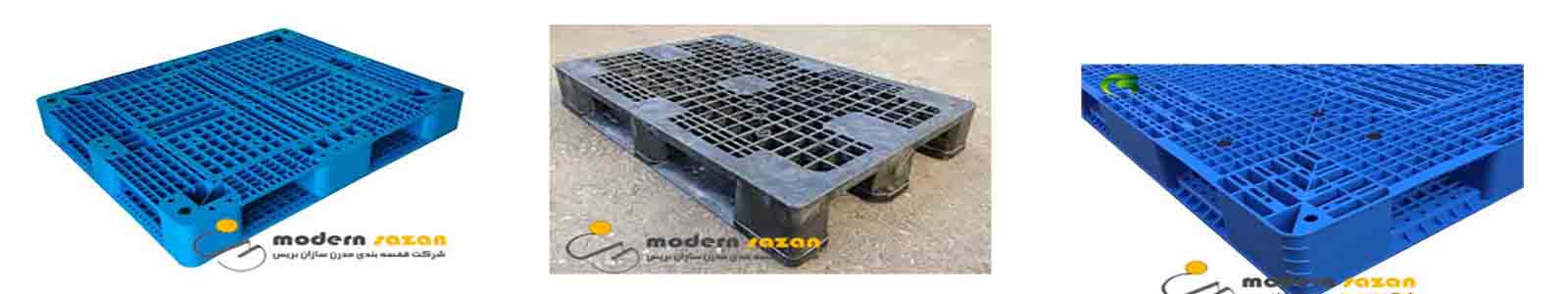 Plastic pallets under load