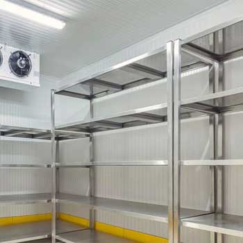 Refrigerated storage shelving