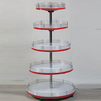 Round store shelves
