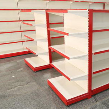 Two sided store shelving