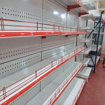 Self standing store shelves